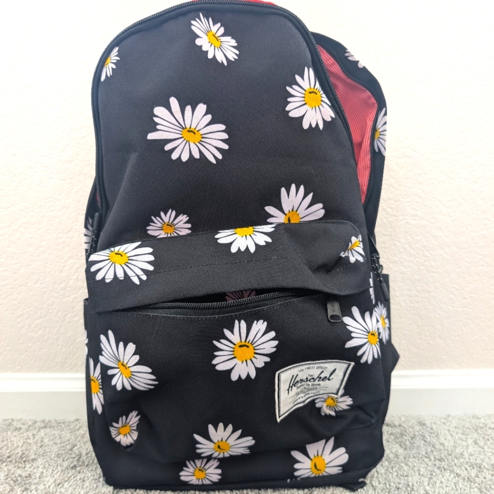 Herschel Daisy Floral Backpack Classic XL Laptop School Bag